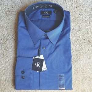 Calvin Klein Slim Fit Non-iron Dress Shirt